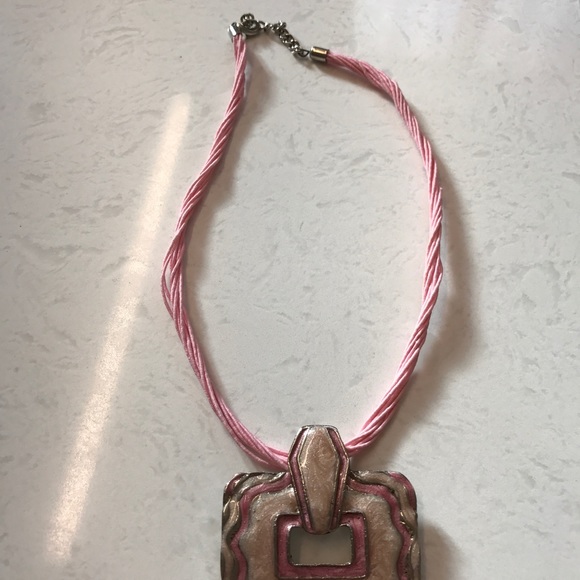 Beautiful Hand Made Pink Necklace - Picture 2 of 4